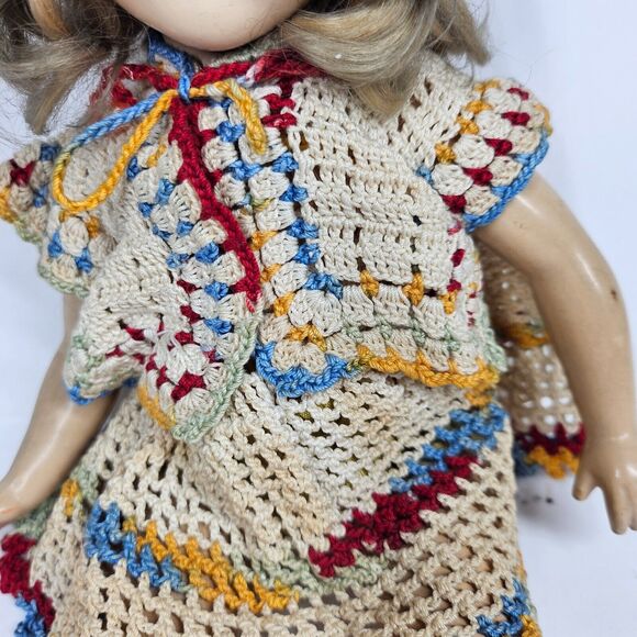 Sonja Henie Ice Skater Vintage Composition Doll 16" 1940s - Picture 3 of 13